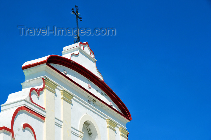 haiti75: Fort-Liberté, Nord-Est Department, Haiti: Cathedral of Saint-Joseph - gable and cross - Place d'Armes - photo by M.Torres - (c) Travel-Images.com - Stock Photography agency - Image Bank