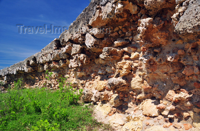 haiti95: Fort-Liberté, Nord-Est Department, Haiti: Fort Dauphin - erosion slowly destroys the sea wall - photo by M.Torres - (c) Travel-Images.com - Stock Photography agency - Image Bank