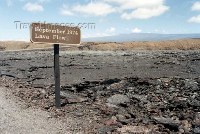 hawaii22: Hawaii island / Big island, Kilauea volcano: lava flow - 1974 eruption - photo by P.Willis - (c) Travel-Images.com - Stock Photography agency - Image Bank