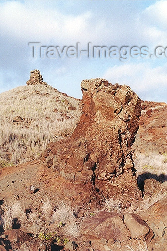 hawaii55: Hawaii - Lanai island: rock formations near the the Northern coast - photo by G.Frysinger - (c) Travel-Images.com - Stock Photography agency - Image Bank