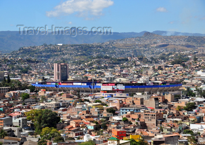 honduras20: Tegucigalpa, Honduras: the national stadium - Estadio National - Estadio Tiburcio Carías Andino - Barrio Morazán - architect Francisco Pratts - photo by M.Torres - (c) Travel-Images.com - Stock Photography agency - Image Bank