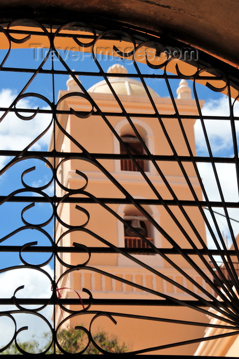 honduras35: Tegucigalpa, Honduras: Metropolitan Cathedral - bell tower and railing - Catedral de San Miguel - photo by M.Torres - (c) Travel-Images.com - Stock Photography agency - Image Bank