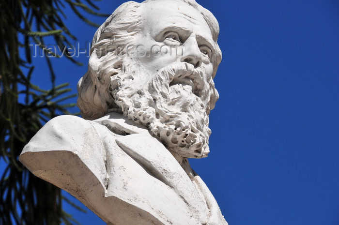 honduras47: Tegucigalpa, Honduras: bust of General José Trinidad Cabañas - president of Honduras - fought for the Central American Union - Parque la Merced - photo by M.Torres - (c) Travel-Images.com - Stock Photography agency - Image Bank