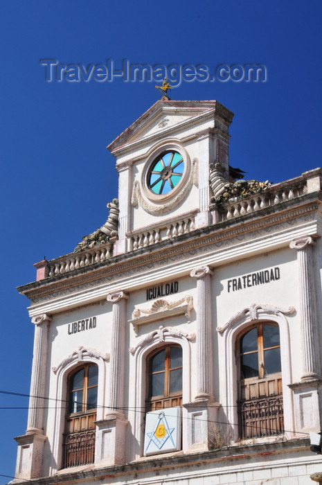 honduras77: Tegucigalpa, Honduras: Masonic lodge - façade with terra cotta cornucopias - Logia masónica - Calle Morelos del Barrio Abajo - photo by M.Torres - (c) Travel-Images.com - Stock Photography agency - Image Bank