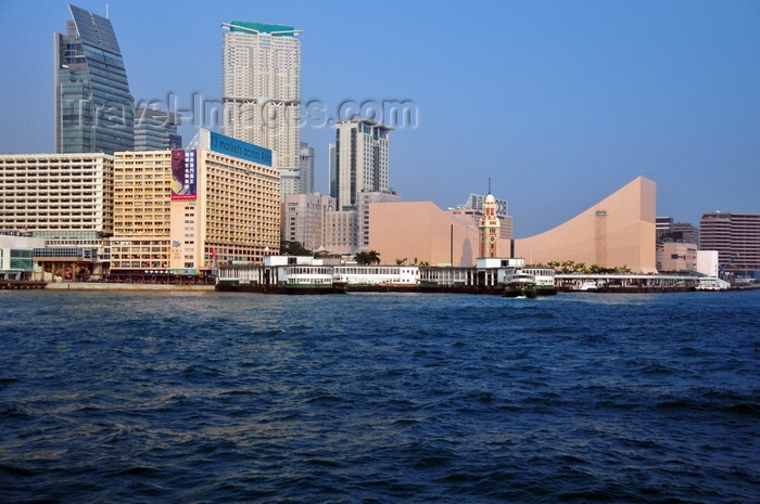 hong-kong73: Hong Kong:  Tsim Sha Tsui skyline - ferry terminal, HK Cultural Centre, Hyatt Regency, Clock Tower, South Kowloon - photo by M.Torres - (c) Travel-Images.com - Stock Photography agency - Image Bank