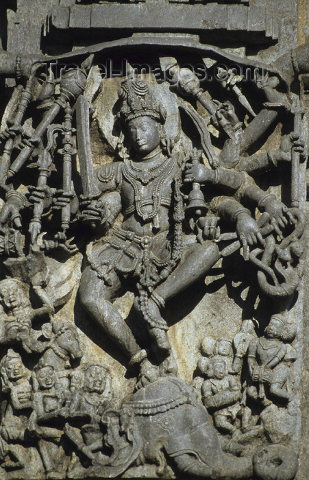 india20: India - Belur (Karnataka): dancing Shiva - Chennakeshava temple - photo by W.Allgöwer - (c) Travel-Images.com - Stock Photography agency - Image Bank