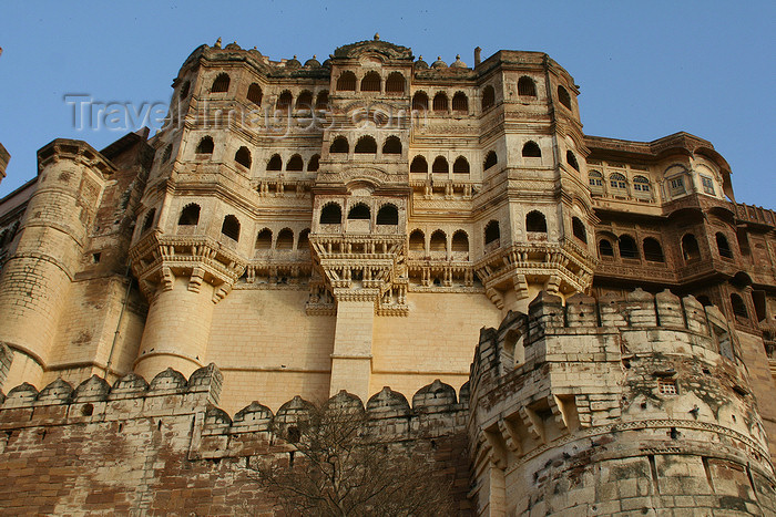 india220: Jodhpur, Rajasthan, India: Meherangah fort - a Rathore stronghold - photo by M.Wright - (c) Travel-Images.com - Stock Photography agency - Image Bank