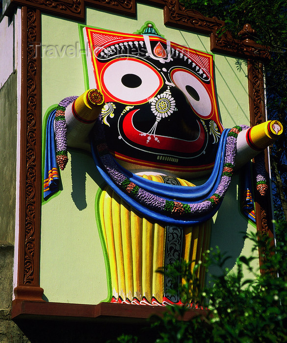 india23: India - Karnataka: a god's face - photo by E.Petitalot - (c) Travel-Images.com - Stock Photography agency - Image Bank