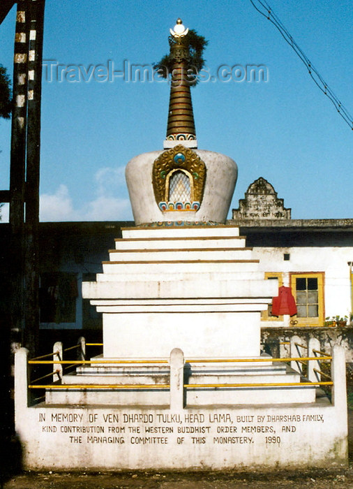 india266: India - Darjeeling (West Bengal): Ghoom Monastery - Yiga Choeling Buddhist Monastery - stupa in memory of Lama Ven Dhardo Tulku - photo by J.Kaman - (c) Travel-Images.com - Stock Photography agency - Image Bank