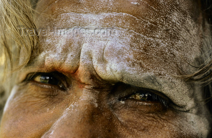 pictures of eyes close up. of a Sadhu - face close-up