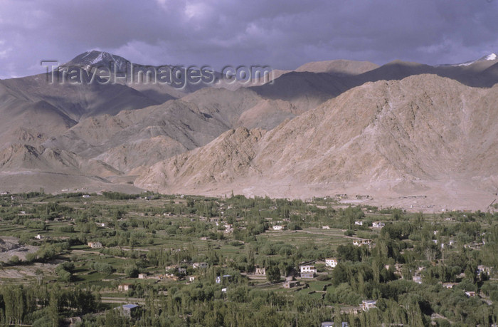 india328: India - Ladakh - Jammu and Kashmir - Leh: the capital of 'Little Tibet' seen from above - photo by W.Allgöwer - (c) Travel-Images.com - Stock Photography agency - Image Bank