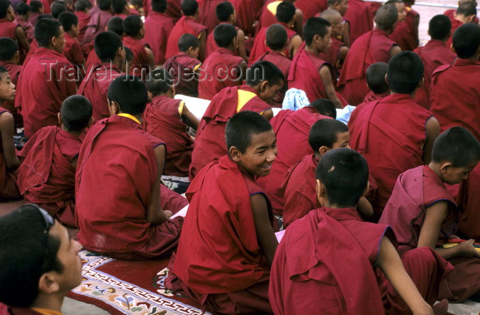 india334: India - Ladakh - Jammu and Kashmir: monks and novices - religion - Buddhism - photo by W.Allgöwer - (c) Travel-Images.com - Stock Photography agency - Image Bank