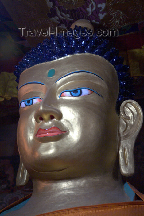 india337: India - Ladakh - Jammu and Kashmir: blue eyed Buddha - photos of Asia by Ade Summers - (c) Travel-Images.com - Stock Photography agency - Image Bank
