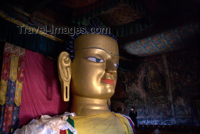 india351: India - Ladakh - Jammu and Kashmir: Shey - three-storey high golden Buddha at Shey Palace - photos of Asia by Ade Summers - (c) Travel-Images.com - Stock Photography agency - Image Bank