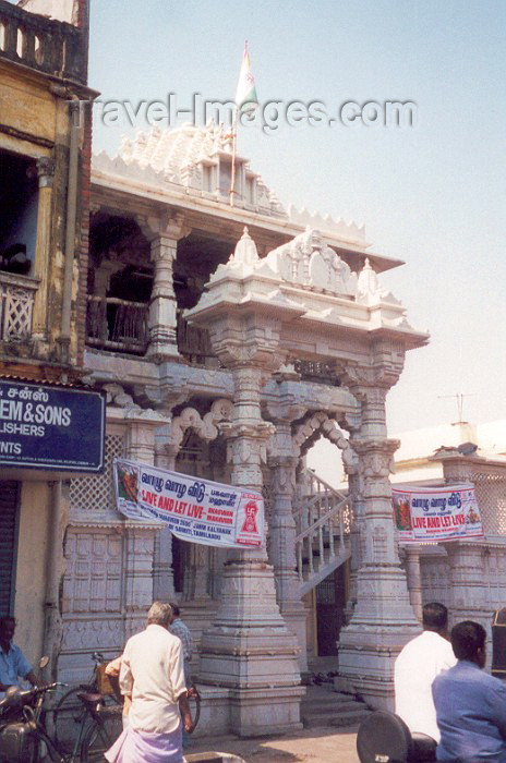 india39: India - Madras / Chennai: Jain temple on Cutcherry street (photo by Miguel Torres) - (c) Travel-Images.com - Stock Photography agency - Image Bank