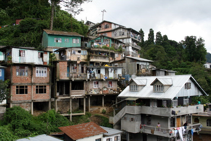 india398: India - West Bengal - Darjeeling: living on the hills - photo by M.Wright - (c) Travel-Images.com - Stock Photography agency - Image Bank