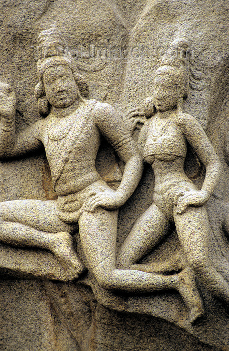 india77: India - Mahabalipuram / Mamallapuram (Tamil Nadu): temple art Unesco world heritage site - religion - Hinduism - photo by W.Allgöwer - (c) Travel-Images.com - Stock Photography agency - Image Bank