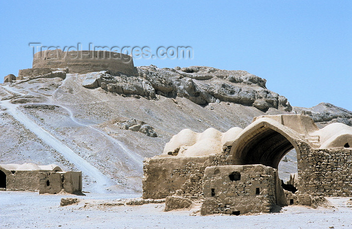 iran136: Iran - Yazd: tower of silence and domes - photo by W.Allgower - (c) Travel-Images.com - Stock Photography agency - Image Bank