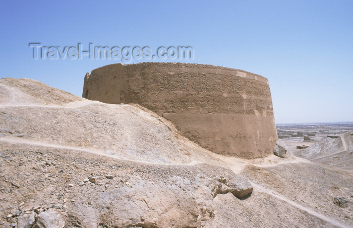 iran137: Iran - Yazd: tower of silence or Dakhmeh and the desert - photo by W.Allgower - (c) Travel-Images.com - Stock Photography agency - Image Bank