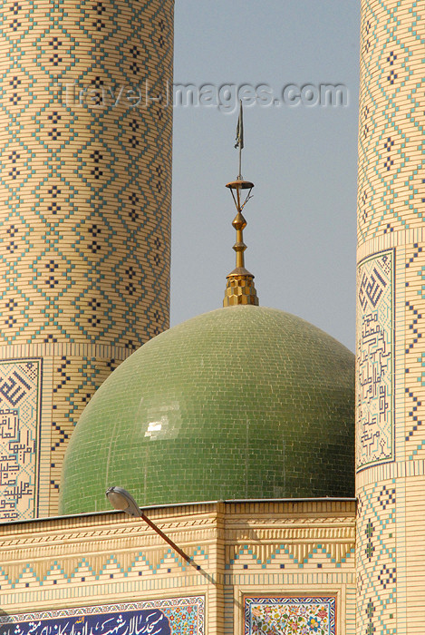 iran161: Iran - Shiraz: green dome of a modern Mosque - photo by M.Torres - (c) Travel-Images.com - Stock Photography agency - Image Bank