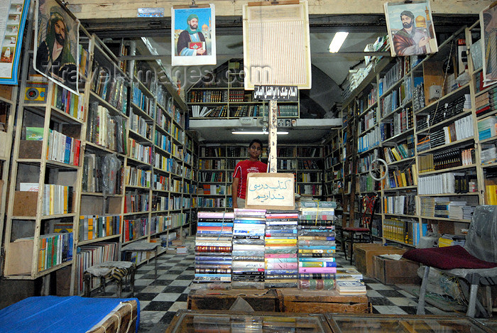 iran190: Iran - Shiraz: bookshop in the Vakil bazaar - photo by M.Torres - (c) Travel-Images.com - Stock Photography agency - Image Bank