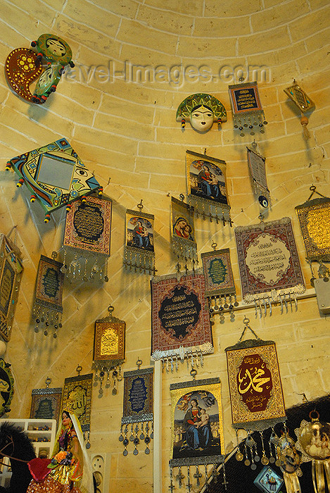 iran194: Iran - Shiraz: Muslim and Christian decorations for sale in the Vakil bazaar - photo by M.Torres - (c) Travel-Images.com - Stock Photography agency - Image Bank