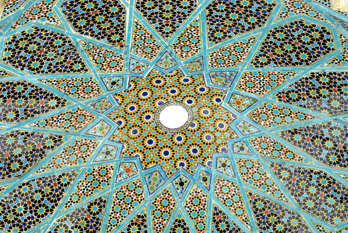 iran219: Iran - Shiraz: Mausoleum of Hafez - Islamic geometrical motives - dome above the tomb - photo by M.Torres - (c) Travel-Images.com - Stock Photography agency - Image Bank