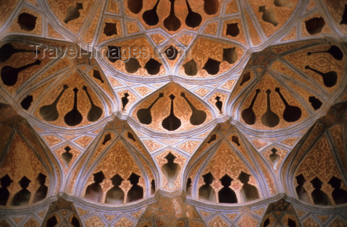 iran23: Iran - Isfahan: Ali Qapu palace - the music room - ceiling detail - photo by W.Allgower - (c) Travel-Images.com - Stock Photography agency - Image Bank