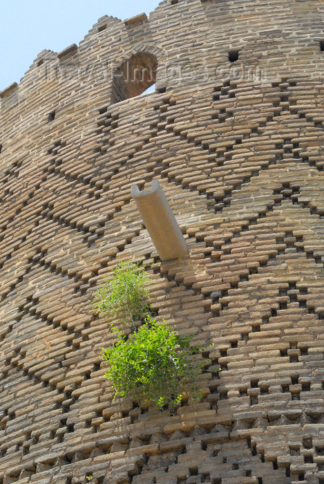 iran260: Iran - Shiraz: brickwork detail - textured brick patterning - Karim Khan Zand citadel - photo by M.Torres - (c) Travel-Images.com - Stock Photography agency - Image Bank