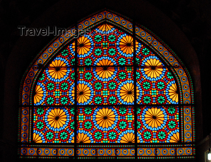 iran263: Iran - Shiraz: stained glass window in the regent's palace - Karim Khan Zand citadel - photo by M.Torres - (c) Travel-Images.com - Stock Photography agency - Image Bank