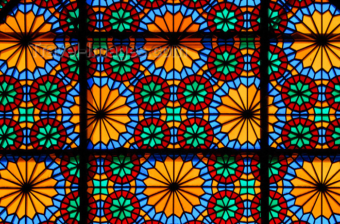 iran264: Iran - Shiraz: detail of stained glass window - Karim Khan Zand citadel - photo by M.Torres - (c) Travel-Images.com - Stock Photography agency - Image Bank