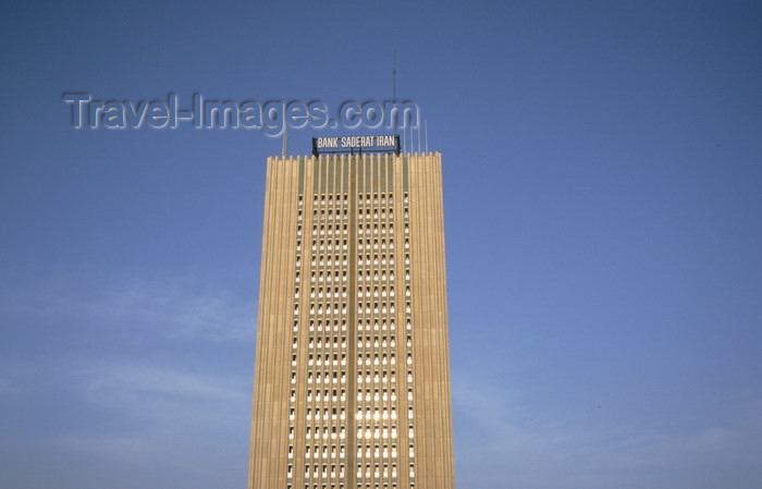 iran265: Iran - Tehran: tower of Bank Saderat Iran - photo by W.Allgower - (c) Travel-Images.com - Stock Photography agency - Image Bank