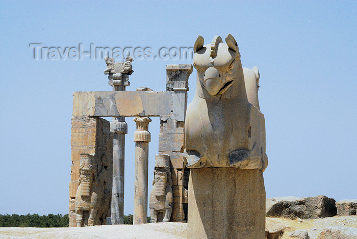 iran278: Iran - Persepolis: Gate of all the Nations and double-headed Homa bird - photo by M.Torres - (c) Travel-Images.com - Stock Photography agency - Image Bank