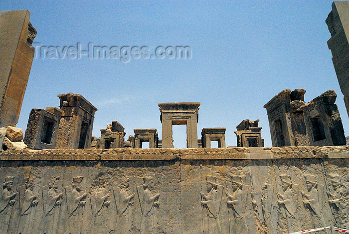 iran299: Iran - Persepolis: palace of king Darius I the Great - southern façade - photo by M.Torres - (c) Travel-Images.com - Stock Photography agency - Image Bank