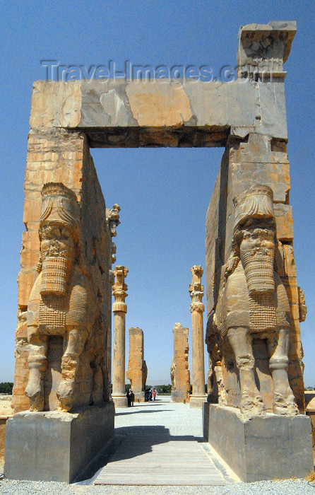 iran308: Iran - Persepolis: Gate of all nations, aka Xerxes' gate - Easter side - UNESCO world heritage - photo by M.Torres - (c) Travel-Images.com - Stock Photography agency - Image Bank