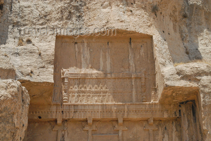 iran326: Iran - Naqsh-e Rustam: releif above the tomb attributed to Artaxerxes I Makrocheir - photo by M.Torres - (c) Travel-Images.com - Stock Photography agency - Image Bank