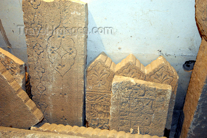 iran378: Iran -  Bandar Abbas: old tomb stones at the Hindu temple - photo by M.Torres - (c) Travel-Images.com - Stock Photography agency - Image Bank