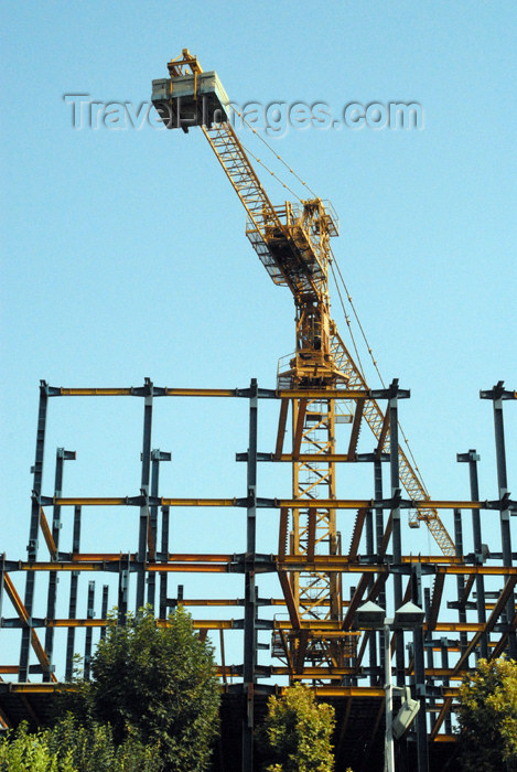 iran39: Iran - Tehran - steel construction - crane and frame - photo by M.Torres - (c) Travel-Images.com - Stock Photography agency - Image Bank