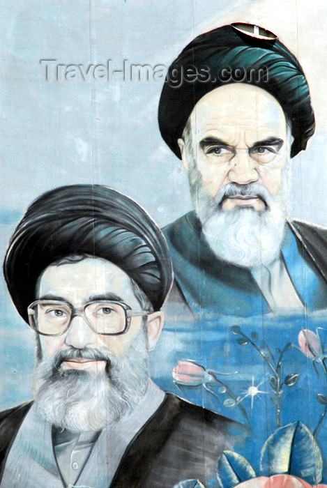 iran40: Iran - Tehran - Supreme Leaders of Iran - Ayatollahs Ali Khamenei and Ruhollah KhomeiniIran - Tehran - Supreme Leaders of Iran - Ayatollahs Ali Khamenei and Ruhollah Khomeini - photo by M.Torres - (c) Travel-Images.com - Stock Photography agency - Image Bank