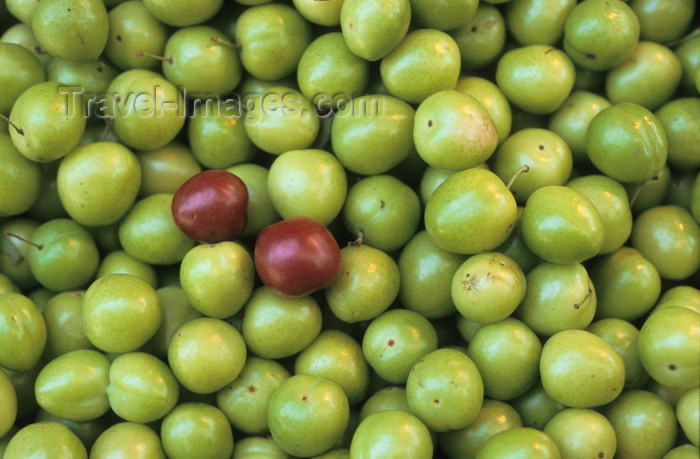 iran401: Iran - Greengages - Prunus domestica 'Reine Claude' - a cultivar of the plum - bazaar - photo by W.Allgower - (c) Travel-Images.com - Stock Photography agency - Image Bank