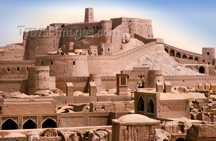 iran415: Iran - Bam, Kerman province: the fortress - Arg-é Bam citadel - the world's largest adobe structure - UNESCO World Heritage Site - photo by W.Allgower - (c) Travel-Images.com - Stock Photography agency - Image Bank