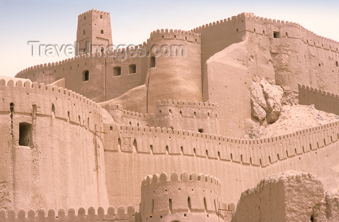 iran416: Iran - Bam, Kerman province: Arg-é Bam citadel - founded in Parthian period - crenellated walls - photo by W.Allgower - (c) Travel-Images.com - Stock Photography agency - Image Bank