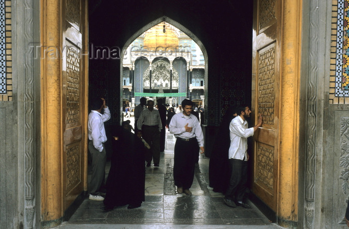 iran420: Iran - Qom: entrance to the Fatima al-Masumeh Shrine - photo by W.Allgower - (c) Travel-Images.com - Stock Photography agency - Image Bank
