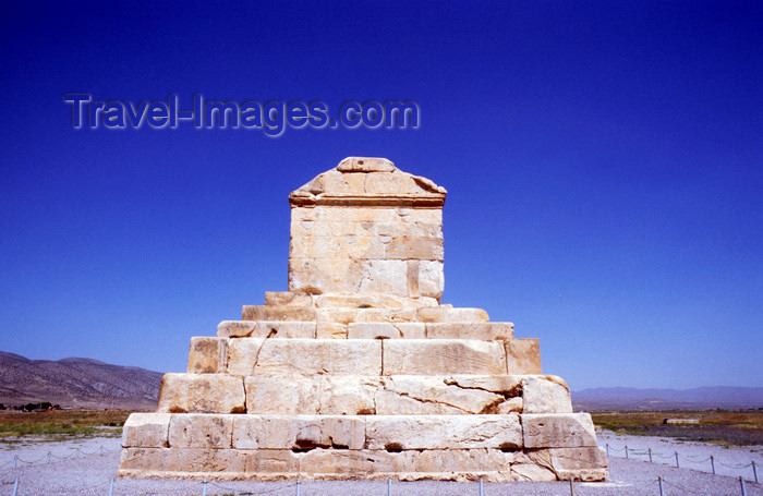 iran470: Iran - Pasargadae, Fars province: tomb of Cyrus the Great in the first capital of the Persian Empire - UNESCO World Heritage Site - photo by W.Allgower - (c) Travel-Images.com - Stock Photography agency - Image Bank