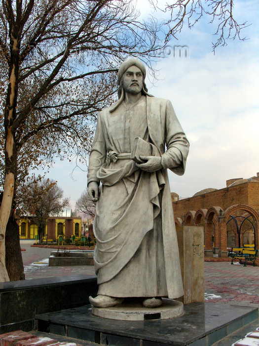 iran476: Tabriz - East Azerbaijan, Iran: Khaqani's statue - Nestorian poet, master of panegyric qasida - Khaqani Park, behind the Blue Mosque - photo by N.Mahmudova - (c) Travel-Images.com - Stock Photography agency - Image Bank