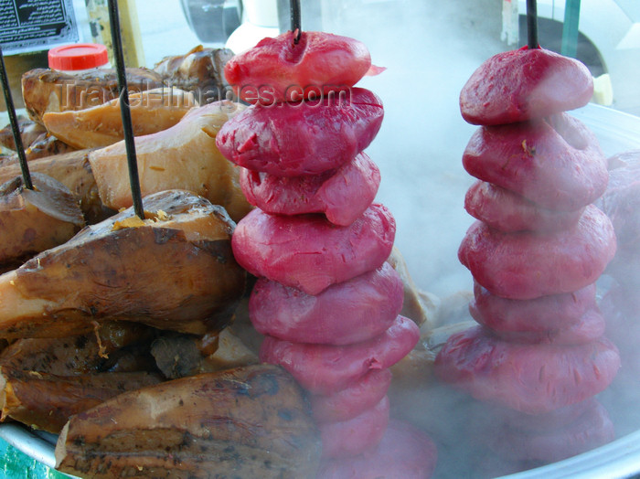 iran483: Tabriz - East Azerbaijan, Iran: boiled beetroot - steaming hot - the most popular street snack - photo by N.Mahmudova - (c) Travel-Images.com - Stock Photography agency - Image Bank