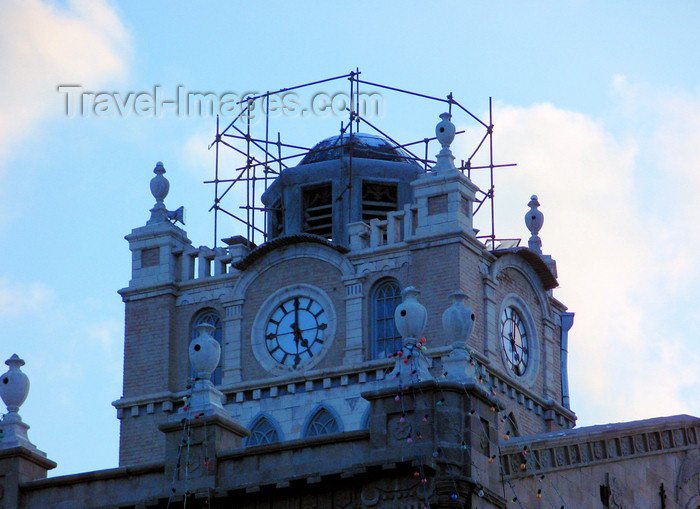 iran484: Tabriz - East Azerbaijan, Iran: Clock / Saat Tower - Tabriz City Hall - designed by the Armenian engineer Avedis Ohanjanian with a little help of Third Reich technology - HQ of the Azerbaijan People's Government in 1945-6 - photo by N.Mahmudova - (c) Travel-Images.com - Stock Photography agency - Image Bank