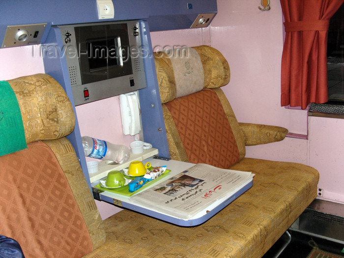 iran501: Tabriz - East Azerbaijan, Iran: train interior - Islamic Republic of Iran Railways - photo by N.Mahmudova - (c) Travel-Images.com - Stock Photography agency - Image Bank