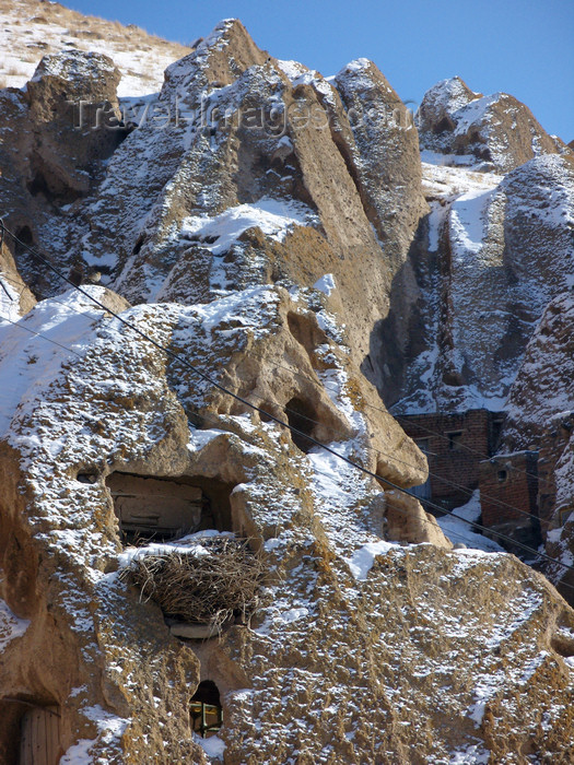 iran516: Kandovan, Osku - East Azerbaijan, Iran: carved cave houses, called 'Karan' in the local dialect - photo by N.Mahmudova - (c) Travel-Images.com - Stock Photography agency - Image Bank