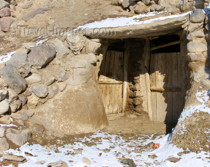 iran517: Kandovan, Osku - East Azerbaijan, Iran: entrance of a cave dwelling - photo by N.Mahmudova - (c) Travel-Images.com - Stock Photography agency - Image Bank